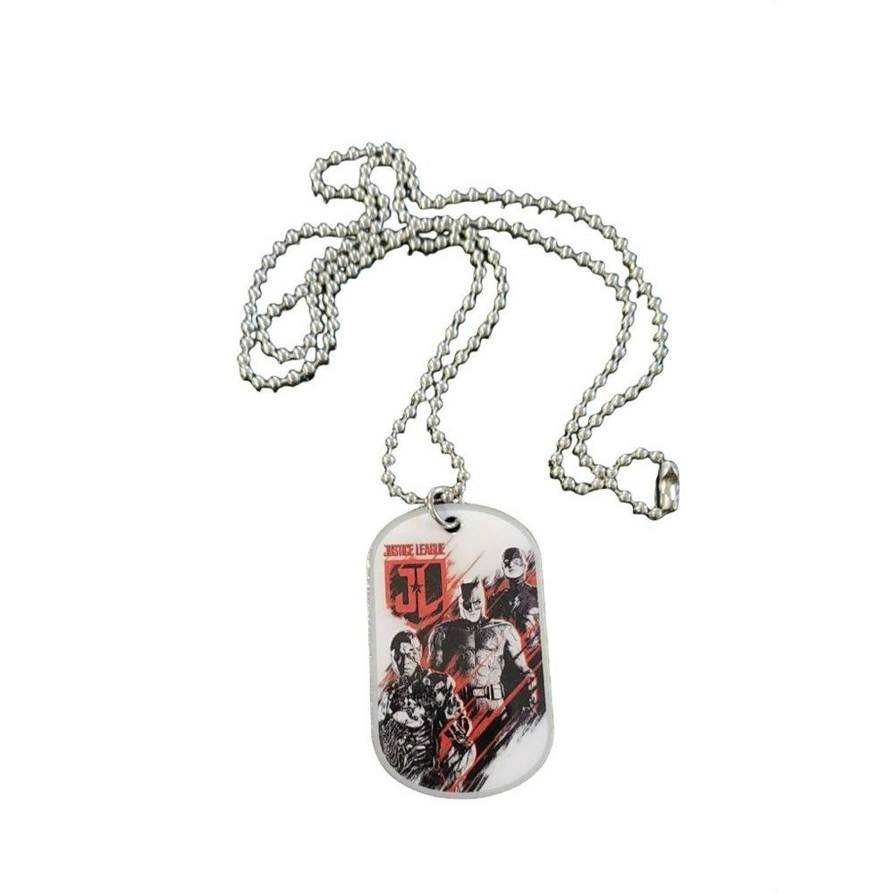 Justice League Dc Comics Batman Flash Cyborg metal #7 of 12 necklace